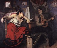 José Malhoa Painting - Fado.