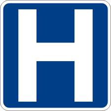 Lisbon Hospital Sign.