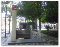 Lisbon Metro Entrance.