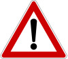 Traffic Warning Sign.
