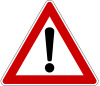 Traffic Warning Sign.