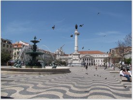 Lisbon Downtown - D. Pedro IV Square.